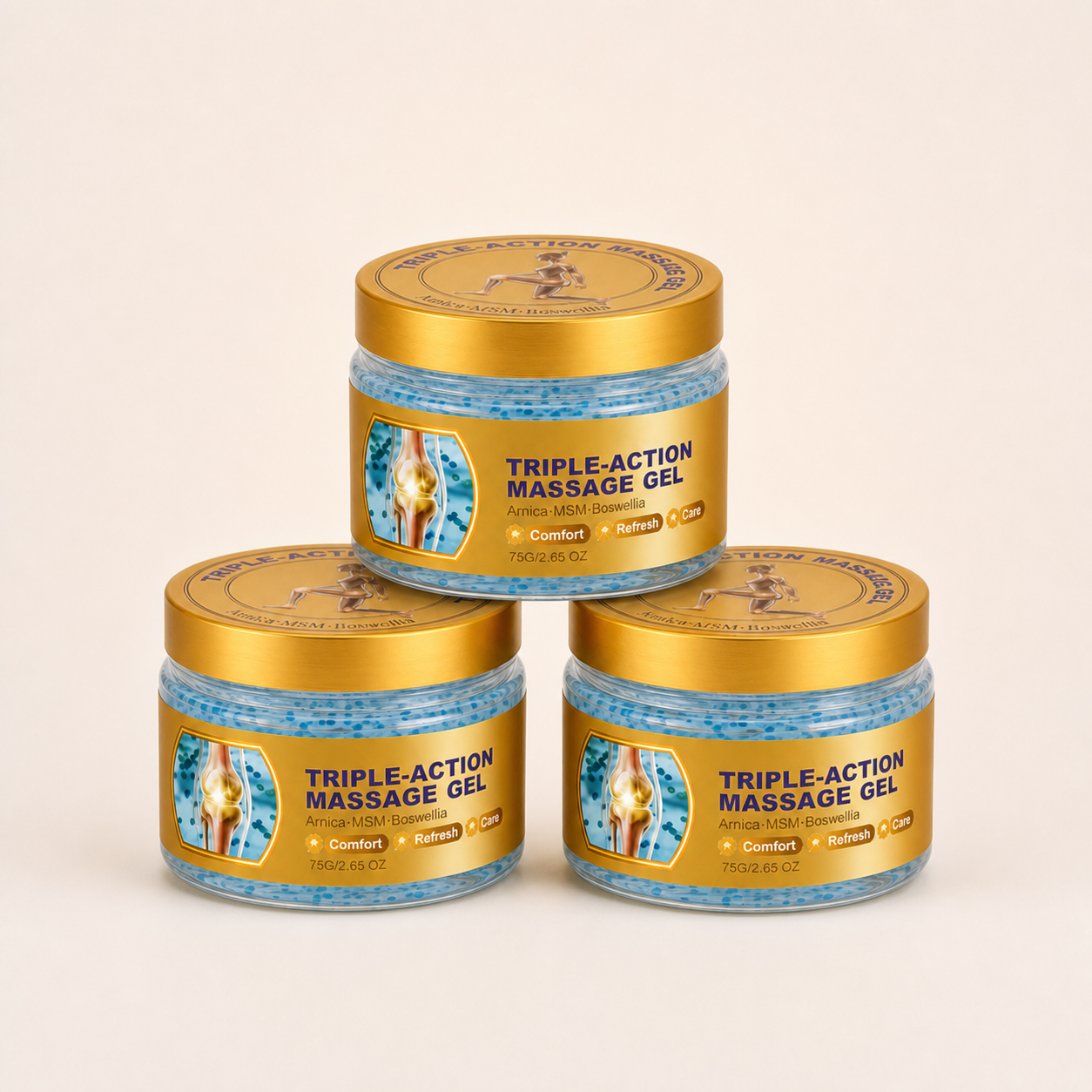 Three Moveno gel jars in the selected bundle